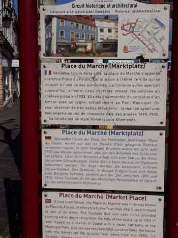 Fig. 5 : Place du Marché à Sarreguemines.
