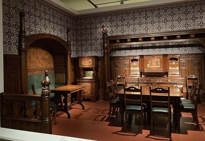 Fig. 1 : Henrik Bull, Dining room, 1896, Nasjonalmuseet, Oslo