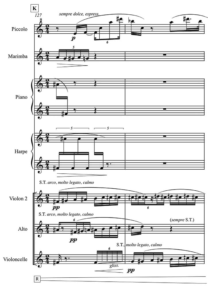 Ex. 1 : Lichtbogen by Kaija Saariaho, 1986