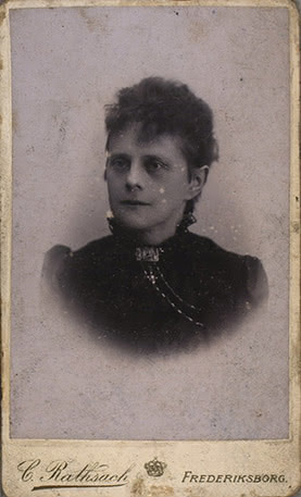 Laura Kieler. Photographie de C. Rathsack prise entre 1864 et 1911