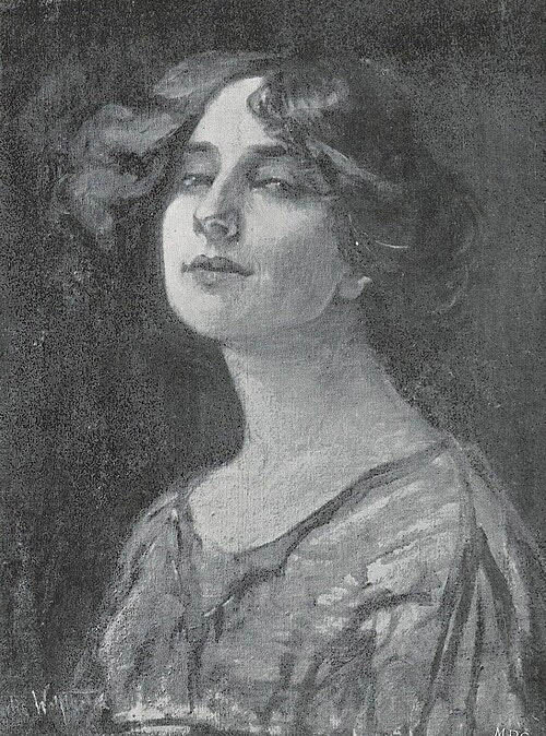 Fig. 1. Julie Wolfthorn: Portrait of Dagny Juel-Przybyszewska (before 1901)