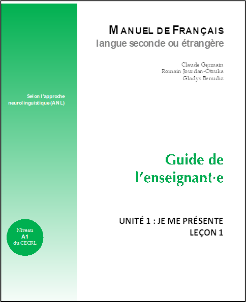 Figure 7 : Couverture de l’Unité 1 des « nouvelles unités »