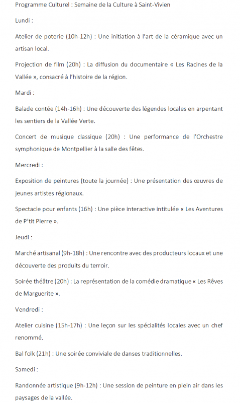 Figure 5 : Génération d’un document déclencheur textuel pour le niveau A2