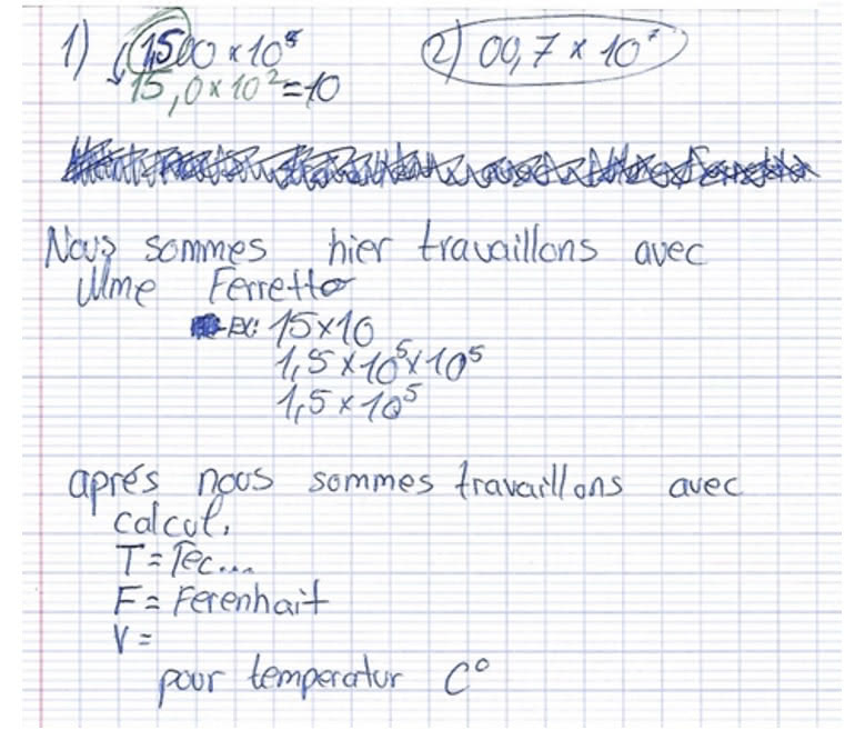Figure 3 : Extrait du questionnaire no 1 de Subo