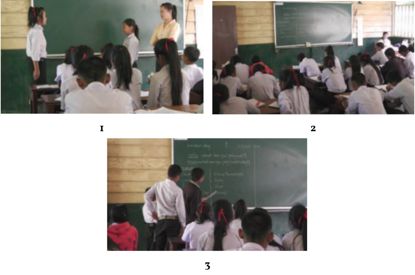 Figure 1 : leçon d’anglais à Ban Nayang