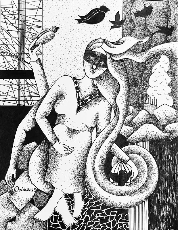 Fig. 12.1. Dalia Abdelrahman, Un peu de survie, 2025