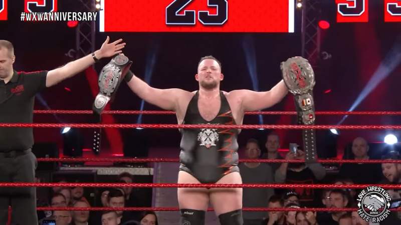 Fig. 2. Robert Dreissker vs. Masha Slamovich, wXw 23rd Anniversary (2023), wXwNOW2.0.