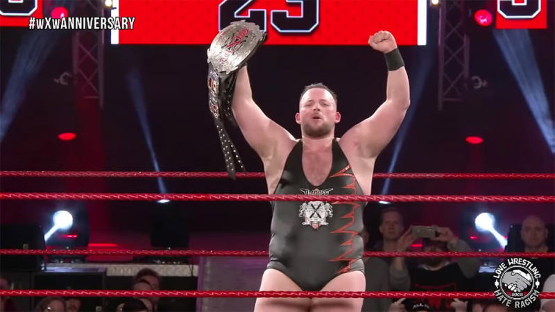 Fig. 3. Robert Dreissker vs. Masha Slamovich, wXw 23rd Anniversary (2023), wXwNOW2.0.