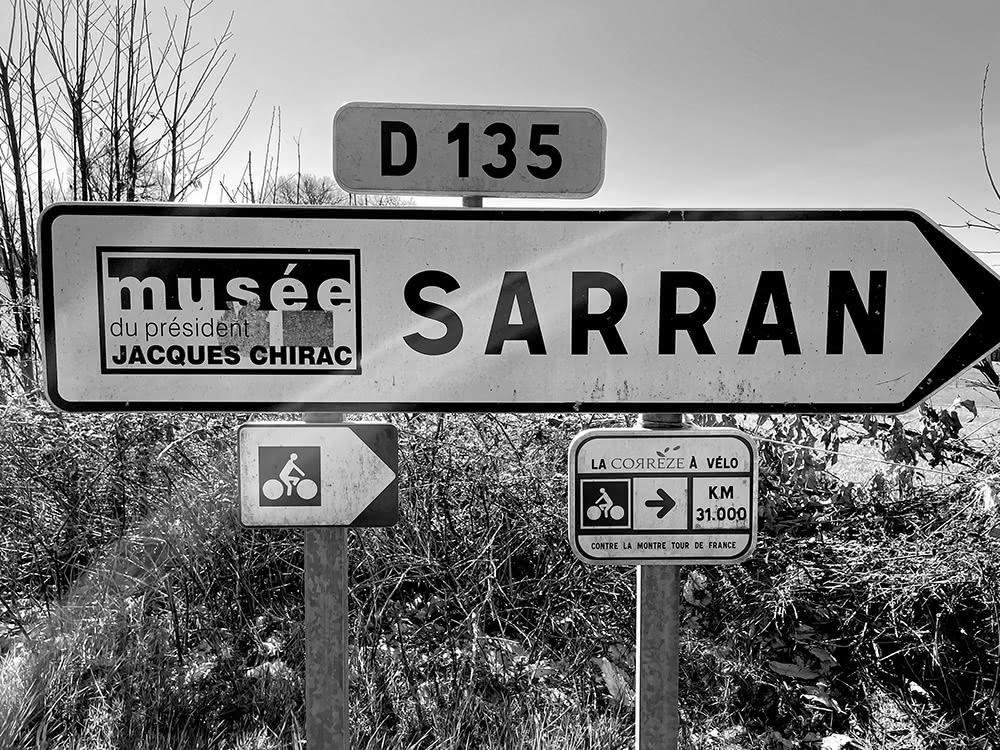 Figure 4.2. Direction Sarran (Corrèze) par le tracé du contre-la-montre du Tour de France 1998