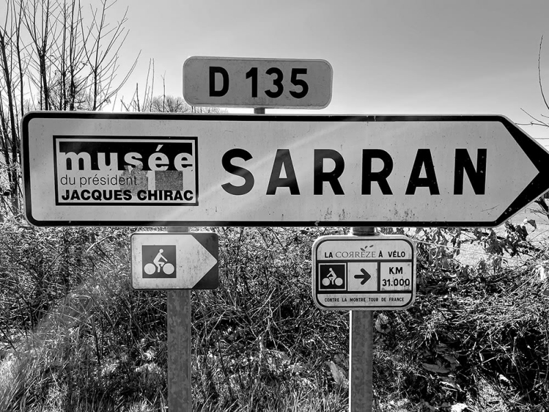 Figure 4.2. Direction Sarran (Corrèze) par le tracé du contre-la-montre du Tour de France 1998