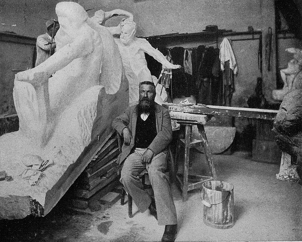 Figure 1 : Dornac, Rodin dans son atelier de la rue de l’Université