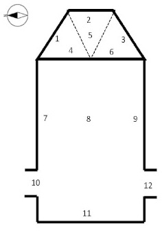 Fig. 2 : Plan de la chapelle basse